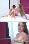 High Elastic Body Of An Active European Actress